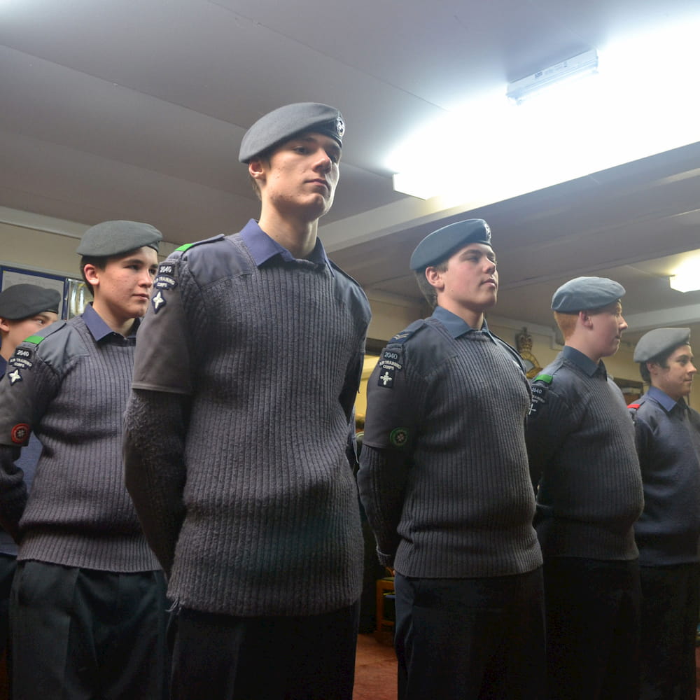 Cadets on parade